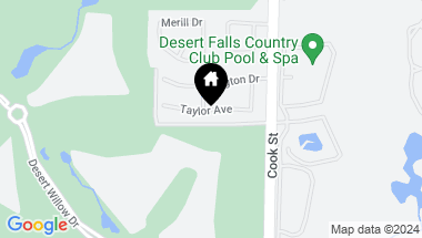 Map of 9 Taylor Avenue, Palm Desert CA, 92260