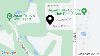 Map of 21 Taylor Avenue, Palm Desert CA, 92260