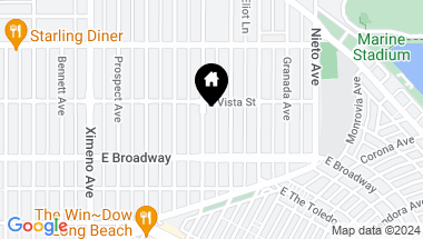 Map of 268 Park Avenue, Long Beach CA, 90803