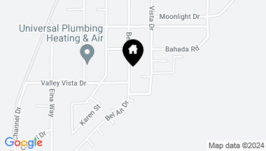 Map of 38920 Bel Air Drive, Cathedral City CA, 92234