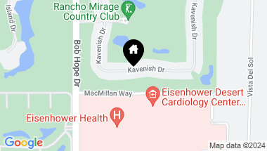 Map of 233 S Kavenish Drive, Rancho Mirage CA, 92270
