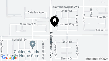 Map of 1145 Auburn Street, Hemet CA, 92545