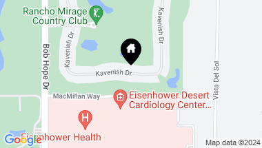 Map of 166 Kavenish Drive, Rancho Mirage CA, 92270