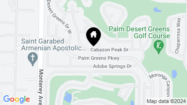 Map of 73265 Cabazon Peak Drive, Palm Desert CA, 92260