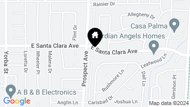 Map of 17932 E Santa Clara Avenue, Santa Ana CA, 92705