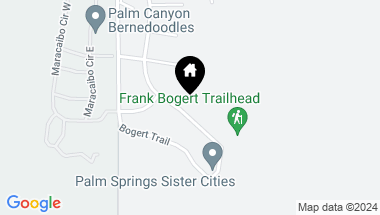 Map of 3670 Andreas Hills Drive, Palm Springs CA, 92264