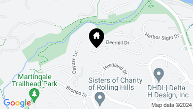 Map of 34 Deerhill Drive, Rolling Hills Estates CA, 90274