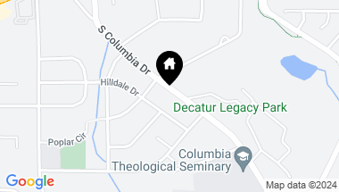 Map of 423 S COLUMBIA Drive, Decatur GA, 30030