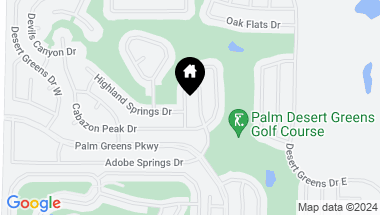 Map of 38688 Fawn Springs Drive, Palm Desert CA, 92260