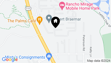 Map of 182 Tanforan Street 1, Rancho Mirage CA, 92270