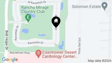 Map of 148 Kavenish Drive E, Rancho Mirage CA, 92270