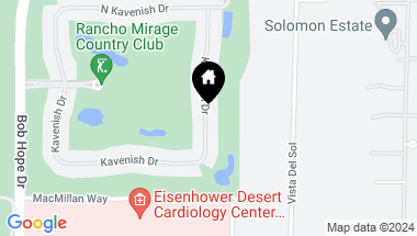 Map of 169 Kavenish Drive, Rancho Mirage CA, 92270