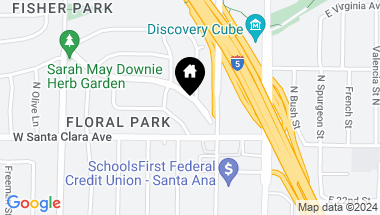 Map of 2340 N Park Boulevard, Santa Ana CA, 92706