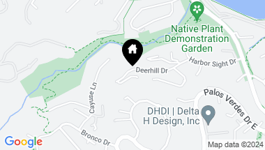 Map of 38 Deerhill Drive, Rolling Hills Estates CA, 90274