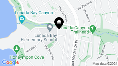 Map of 601 Tyburn Road, Palos Verdes Estates CA, 90274