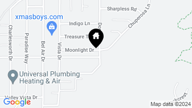 Map of 68451 Moonlight Drive, Cathedral City CA, 92234