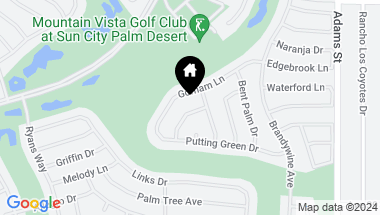 Map of 38519 Clear Sky Way, Palm Desert CA, 92211
