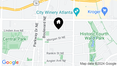 Map of 533 Boulevard Place NE, Atlanta GA, 30308