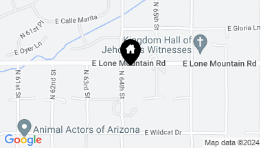 Map of 6419 E LONE MOUNTAIN Road Unit: -, Cave Creek AZ, 85331