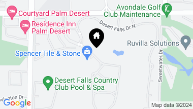 Map of 334 Vista Royale Drive, Palm Desert CA, 92211
