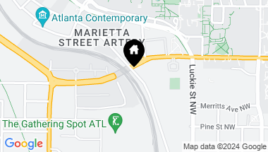 Map of 640 Marietta Street NW, Atlanta GA, 30313