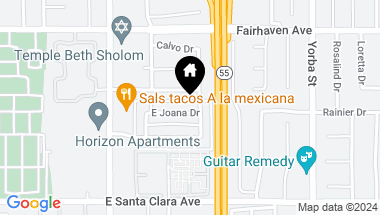 Map of 2321 E Joana Drive 3, Santa Ana CA, 92705
