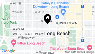 Map of 315 W 3rd Street 1007, Long Beach CA, 90802