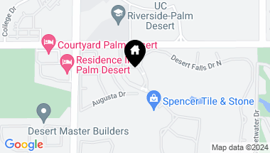 Map of 371 Muirfield Drive, Palm Desert CA, 92211
