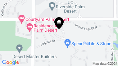 Map of 547 Desert Falls Drive N, Palm Desert CA, 92211