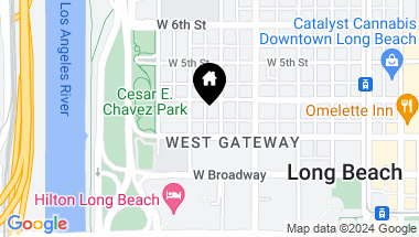 Map of 325 Daisy Avenue, Long Beach CA, 90802