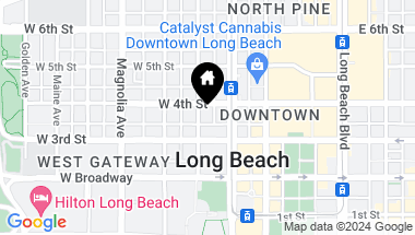 Map of 338 Cedar Avenue, Long Beach CA, 90802