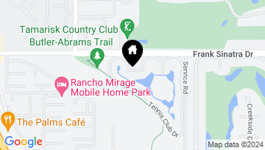 Map of 16 Tennis Club Dr, Rancho Mirage CA, 92270