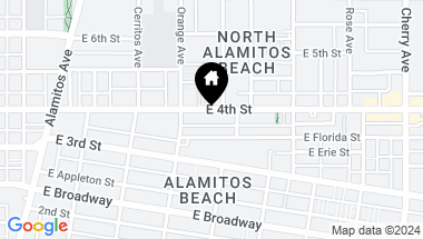 Map of 1244 E 4th Street, Long Beach CA, 90802