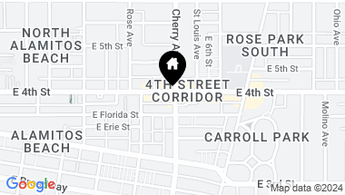 Map of 1944 E 4th Street, Long Beach CA, 90802