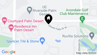 Map of 523 Desert Falls Drive N, Palm Desert CA, 92211