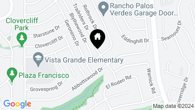 Map of 28847 Trailriders Drive, Rancho Palos Verdes CA, 90275