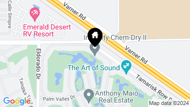Map of 38101 CROCUS Lane, Palm Desert CA, 92211