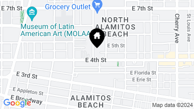 Map of 420 Almond Avenue, Long Beach CA, 90802