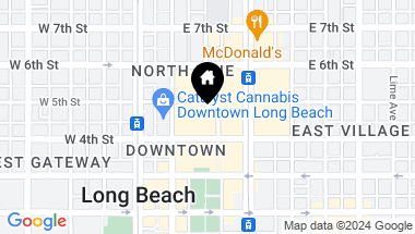 Map of 495 The Promenade, Long Beach CA, 90802