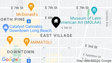 Map of 433 Atlantic Avenue 6, Long Beach CA, 90802