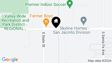 Map of 39601 W Esplanade Avenue, San Jacinto CA, 92583