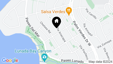 Map of 2381 Via Anacapa, Palos Verdes Estates CA, 90274
