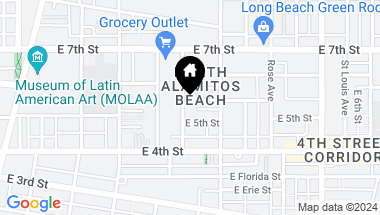 Map of 532 Nebraska Avenue, Long Beach CA, 90802