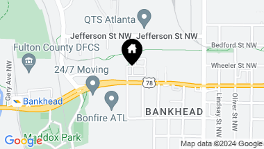 Map of 737 Fannie Hammer Alley, Atlanta GA, 30318