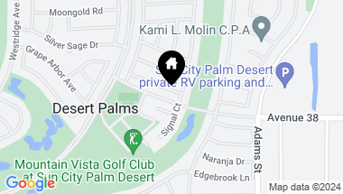 Map of 78627 Dancing Waters Road, Palm Desert CA, 92211