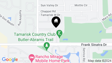 Map of 70164 Frank Sinatra Drive, Rancho Mirage CA, 92270
