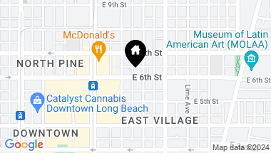 Map of 431 E 6th Street, Long Beach CA, 90802