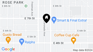 Map of 632 Coronado Avenue, Long Beach CA, 90814