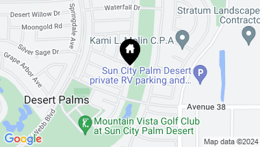 Map of 37754 Festival Drive, Palm Desert CA, 92211