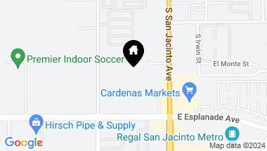 Map of 1231 S Santa Fe Avenue, San Jacinto CA, 92583